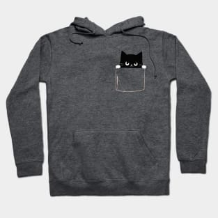 Angry but still cute cat in pocket Hoodie